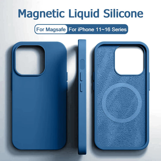 Silikon Hülle für iPhone mit MagSafe | Stoßfestes Design für Optimalen Schutz 0