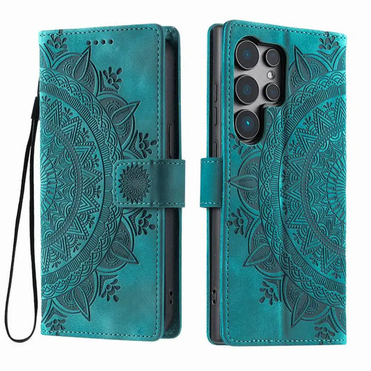 Smartphone Hülle | Leder Brieftasche für Samsung Galaxy Modelle mit Kartenfächern | Schützende Abdeckung für Alltag und Reisen 0