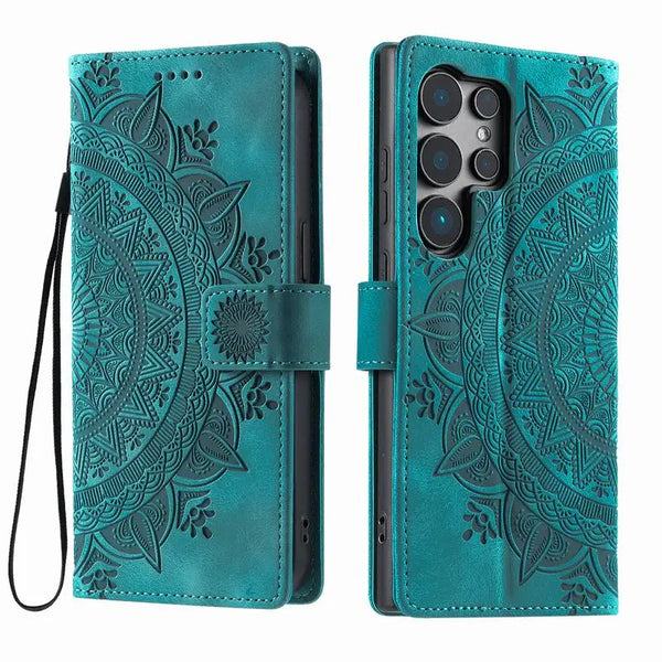 Smartphone Case | Leather Wallet for Samsung Galaxy Models with Card Slots | Protective Cover for Everyday Use and Travel
