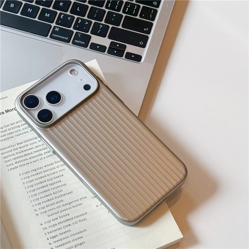 Stylish iPhone Case with 3D Stripe Pattern